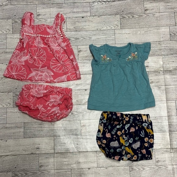 Carter's | 2 Outfit Sets | 3 Months | Pink & Blue - Picture 1 of 3